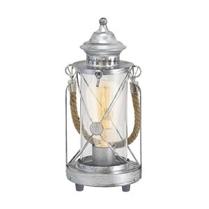 EGLO Bradford Tafellamp - E27 - 33 cm - Zilver-Antiek
