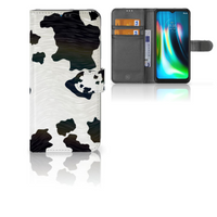 Motorola Moto G9 Play | E7 Plus Telefoonhoesje met Pasjes Koeienvlekken