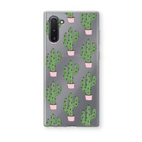 Cactus Lover: Samsung Galaxy Note 10 Transparant Hoesje