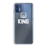 King zwart: Motorola Moto G9 Plus Transparant Hoesje