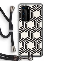 Geometrisch patroon: Huawei P40 Pro Transparant Hoesje met koord