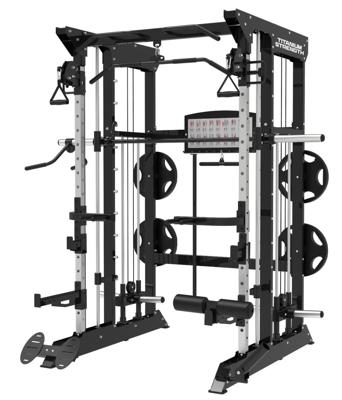 Titanium Strength Black Series B100 V2 Smith Machine | Multipower | Rack + Pulleys