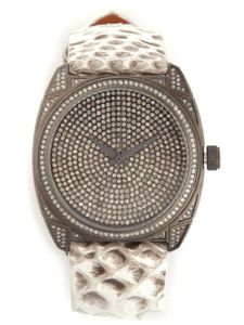 Christian Koban montre "DOM" sertie de diamants 4.1ct - Blanc