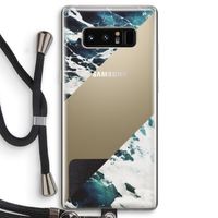 Golven: Samsung Galaxy Note 8 Transparant Hoesje met koord