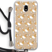 Doggy: Samsung Galaxy J3 (2017) Transparant Hoesje met koord