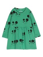 Mini Rodini robe Ritzratz en coton biologique - Vert - thumbnail