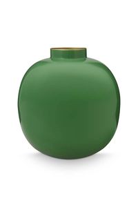 Pip Studio Metalen Vaas Groen 23cm
