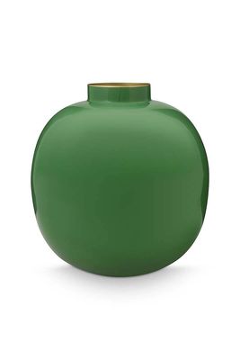Pip Studio Metalen Vaas Groen 23cm
