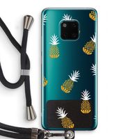 Ananasjes: Huawei Mate 20 Pro Transparant Hoesje met koord