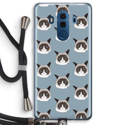 It's a Purrr Case: Huawei Mate 10 Pro Transparant Hoesje met koord