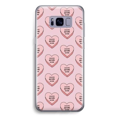 Chicks before dicks: Samsung Galaxy S8 Plus Transparant Hoesje