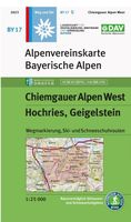 Wandelkaart BY17 Alpenvereinskarte Chiemgauer Alpen West - Hochries - - thumbnail