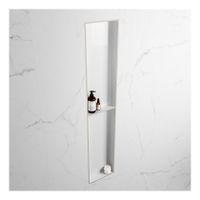 Wandnis Solid Surface Easy | In- en opbouw | 30x90x8 cm | 2 vakken | Linen/Talc
