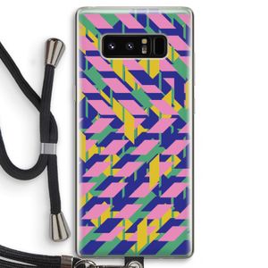 Skew Blush 1: Samsung Galaxy Note 8 Transparant Hoesje met koord