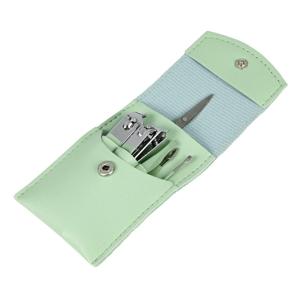 Benson Care Manicure reisset - 7-delig - groen - incl. etui - RVS - nagel verzorging
