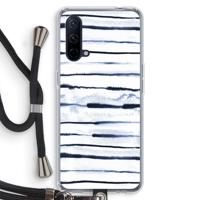 Ink Stripes: OnePlus Nord CE 5G Transparant Hoesje met koord