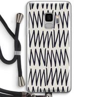 Marrakech Zigzag: Samsung Galaxy S9 Transparant Hoesje met koord