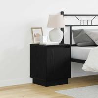 Nachtkastje met 2 pcs Zwart 39 x 34.5 x 50 cm Bewerkt hout