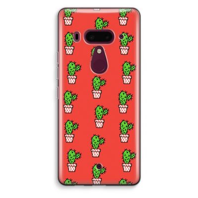 Mini cactus: HTC U12+ Transparant Hoesje