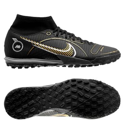 Nike Mercurial Superfly 8 Academy TF Shadow - Zwart/Goud/Zilver Nike Mercurial Superfly 8 Academy TF Shadow - Zwart/Goud/Zilver
