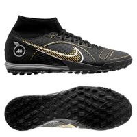 Nike Mercurial Superfly 8 Academy TF Shadow - Zwart/Goud/Zilver - thumbnail