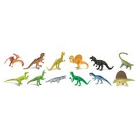 Plastic speelgoed figuren dinosaurussen / set van 12 stuks - thumbnail