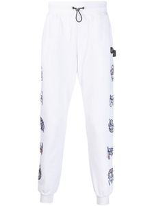 Philipp Plein pantalon de jogging à motif cachemire - Blanc