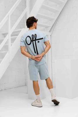 Off The Pitch Fullstop Slim Fit Zomerset Heren Lichtblauw - Maat XS - Kleur: Lichtblauw | Soccerfanshop