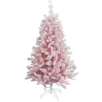 Teddy Pink kunstkerstboom - 180 cm - roze - Ø 97 cm - 658 tips - metalen voet