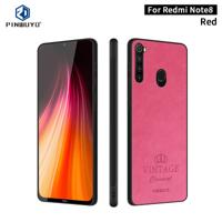 Voor Xiaomi RedMi Note 8 PINWUYO PIN Rui serie klassiek leer PC + TPU + PU leer waterdicht en anti-Fall all-inclusive beschermende shell (rood)