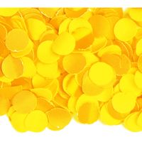 100 gram party confetti kleur geel   -