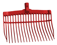 Mestvork zonder steel Rood