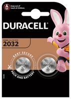 Batterij Duracell knoopcel 2xCR2032 lithium ÃƒÆ'Ã‹Å“20mm 3V-180mAh