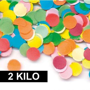 2 kilo Gekleurde confetti   -