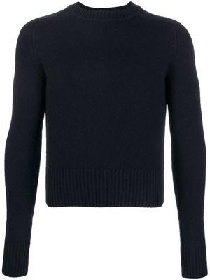 extreme cashmere pull en cachemire à col montant - Bleu