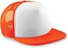 Beechfield CB645b Junior Vintage Snapback Trucker - Orange/White - One Size