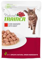 Natural trainer Cat adult beef pouch - thumbnail
