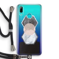 Creatieve toets: Huawei P Smart (2019) Transparant Hoesje met koord