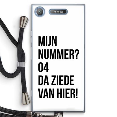 Da ziede van hier: Sony Xperia XZ1 Transparant Hoesje met koord