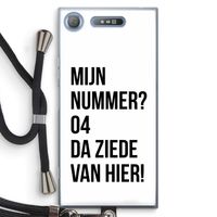 Da ziede van hier: Sony Xperia XZ1 Transparant Hoesje met koord