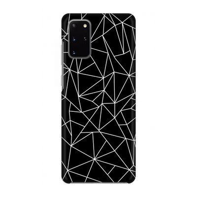Geometrische lijnen wit: Volledig geprint Samsung Galaxy S20 Plus Hoesje