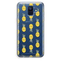 Ananas: Samsung Galaxy A6 (2018) Transparant Hoesje
