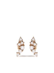 Mizuki puces d'oreilles Sea of Beauty en or jaune 14ct ornées de diamants