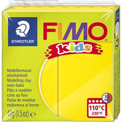 Fimo kids boetseerklei geel, 42gr