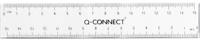 Q-CONNECT meetlat, transparant polystereen, 15 cm