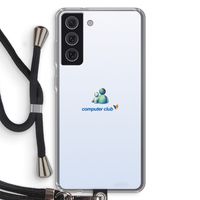 MSN: Samsung Galaxy S21 FE Transparant Hoesje met koord MSN: Samsung Galaxy S21 FE Transparant Hoesje met koord