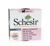 Schesir in Gelei Tonijn/Ham natvoer kat 85gr