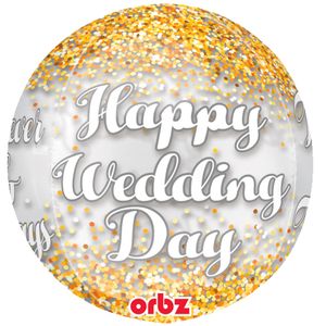 Happy Wedding day orbz heliumballon