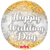 Happy Wedding day orbz heliumballon - thumbnail