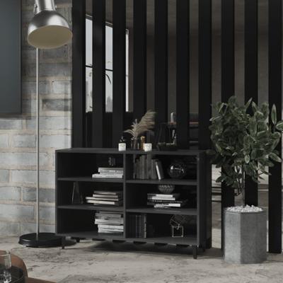 Dressoir 103,5x35x70 cm spaanplaat hoogglans grijs